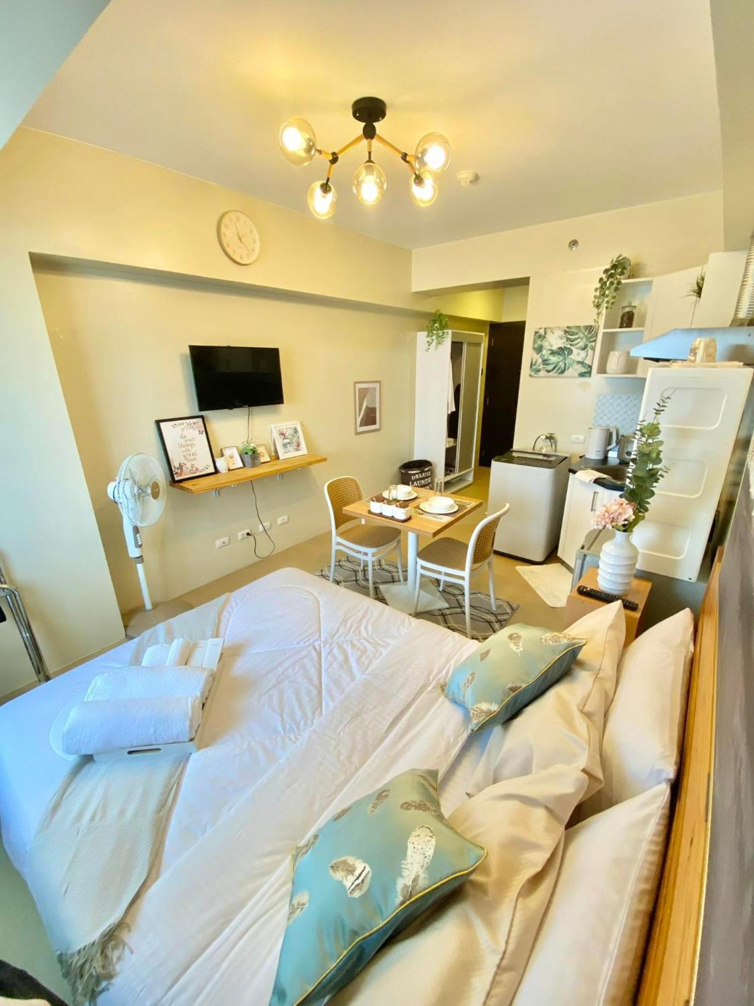 Cozy Studio In Metro Davao With W&D, Pool, & Gym Eksteriør billede